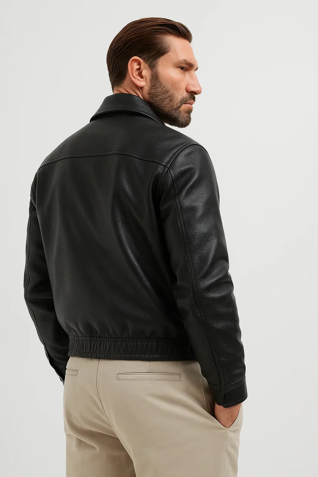 RASS BLACK LEATHER JACKET