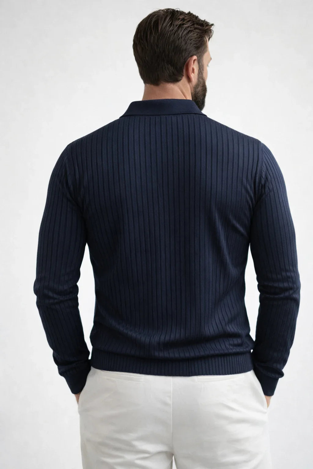 Polo-style sweater