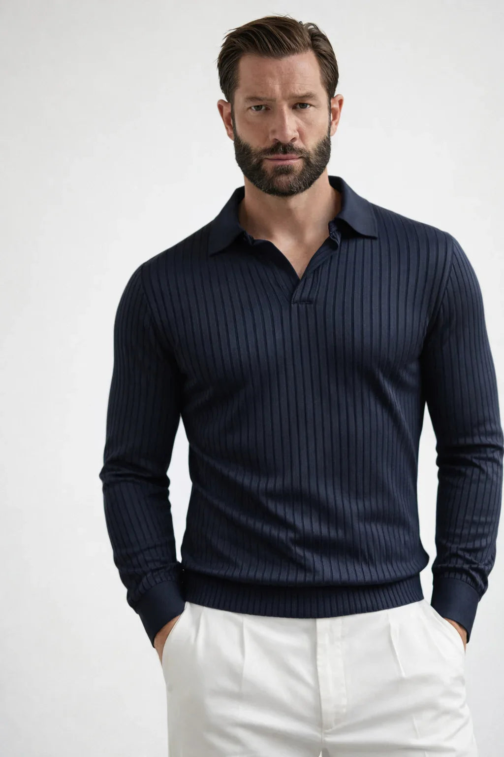 Polo-style sweater