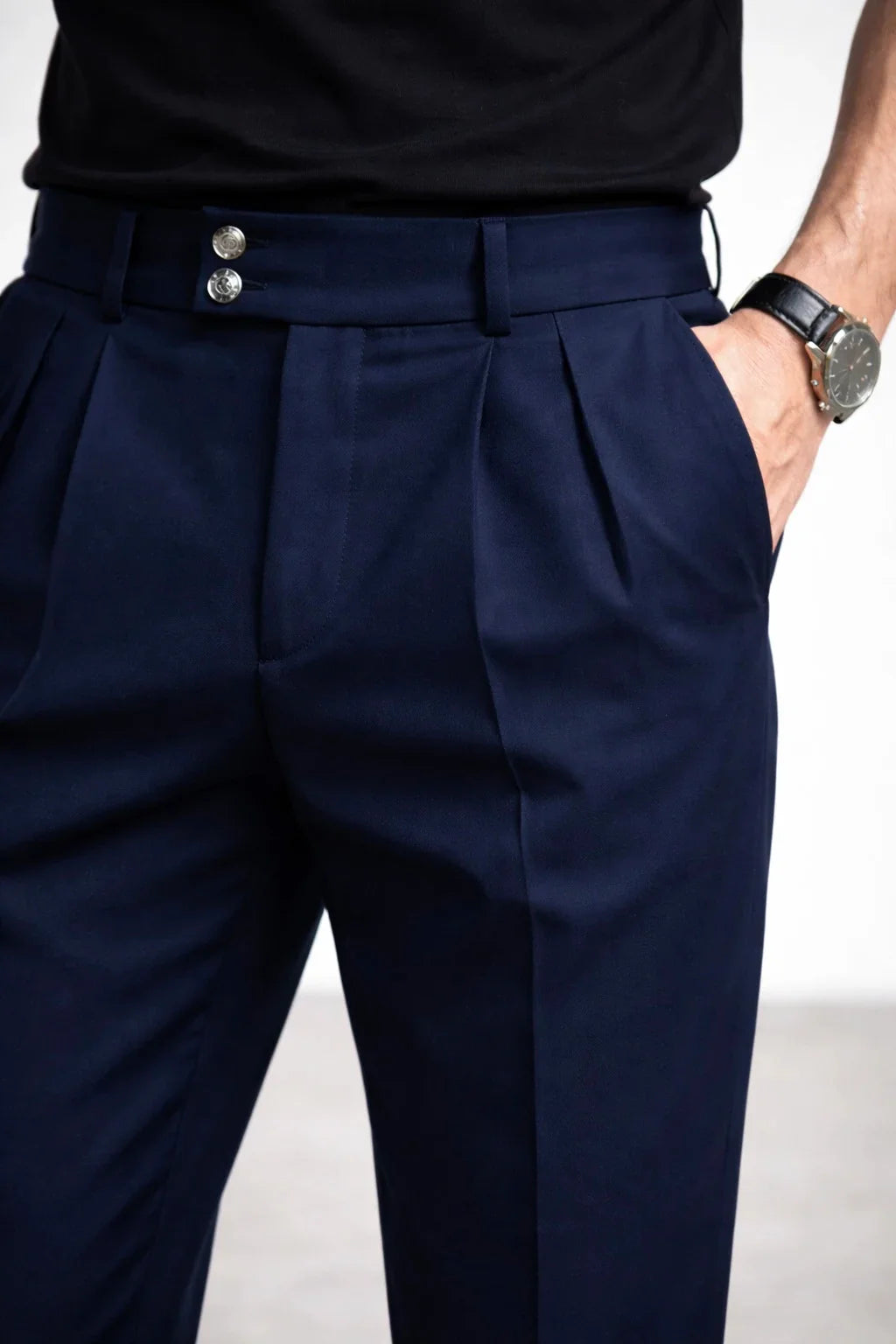 Comfort gabardine trousers