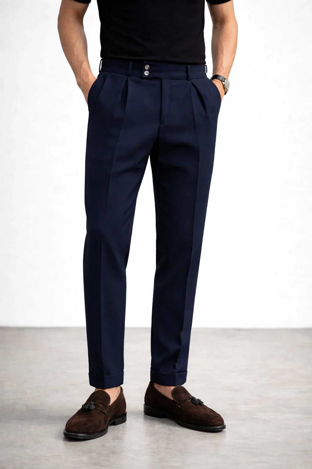 Comfort gabardine trousers